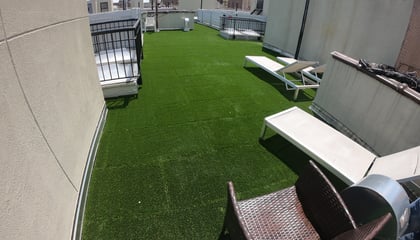 Rooftop Patio with Turf-Top Tiles